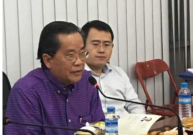 缅甸中华总商会热烈欢迎上海市委 常委、上海海外联谊会沙海林 会长为首的一行（9）位访缅代表团