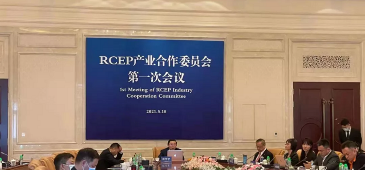 缅甸中华总商会林文猛会长出席在线RCEP产业合作委员会第一次会议