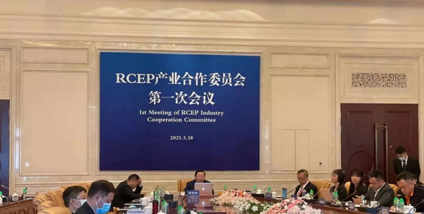 缅甸中华总商会林文猛会长出席在线RCEP产业合作委员会第一次会议