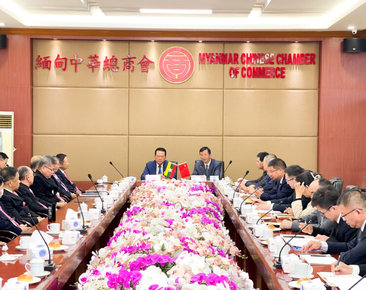 云南省商务厅代表团李晨阳厅长一行莅临缅甸中华总商会